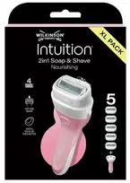 „Wilkinson Intuition“ skustuvas su 4 ašmenimis ir 5 kasetėmis
