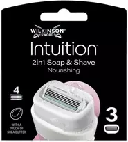 Wilkinson Intuition maitininantis įdėklai su 4 ostrzami 3 vnt.