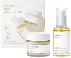 MIXSOON Bean Glass Skin Duo facial care set with soybean extract (Bean Essence 50 ml x 1 + Bean Kreminis 50 ml x 1)