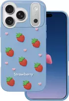 Dėklas Telforceone Strawberry case for iPhone 17 Pro Max 6,9'' mėlynas