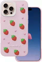 Dėklas Telforceone Strawberry case for iPhone 16 Pro 6,3' pink