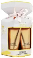 „The Indulgent Bathing Co.“ „Golden Boudoir“ rinkinys (kvepalai vyrams 50 ml + dušo želė 50 ml + dušo gelis)