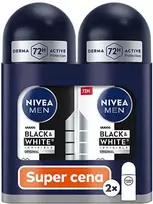 Nivea Juodas & Baltas Invisible Original Roll-On Antiperspirant Set