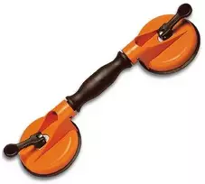 Be Prekinio Zenklo Rankena stiklui nešti, 2 laikikliai, Ø120 mm, 80 kg, Bohle (602.1)