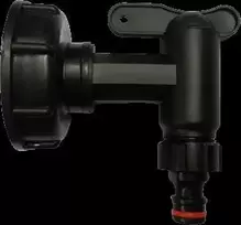 Pajungimas prie IBC konteinerio 60mm su kraneliu