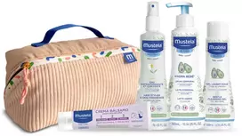 Mustela BABY-CHILD Žalias VANITY TOILETRY BAG CASE 5 pc