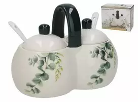 Kitchengo Bikuvalt Prieskonių indeliai SILVIA 2x250ml Keramikiniai