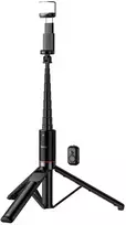 Selfie stick tripod with remote control + LED light Hoco K34 juodas