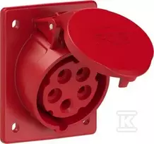 Pce SLIGHT PLOKŠTĖS LIZDAS 16A/5P/400V IP44