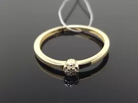 Best Diamonds Geltono aukso žiedas su briliantais