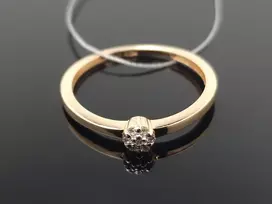Best Diamonds Auksinis žiedas su briliantais