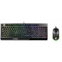 Msi Klaviatūra ir pelė VIGORGK30COMBOUS, 1.8m, 5000DPI, RGB LED, 6 klavišų rollover, USB, juoda