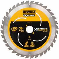 Dewalt Pjūklų diskas DT99572-QZ 250 mm, 30 mm, 36 dantų, 7° dantų kampas, Karbidas, Plonas pjūvis, Išplėtimo angos
