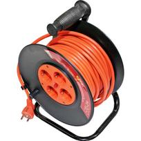 Besk Pratęsimo laidas su ritė 9031711, 25 m, 230 V, 3G1.5, 4 lizdai, apsauga nuo vaikų, apsauga nuo perkrovos