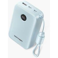 Vention Power Bank FKBL0-C, 20000mAh, 3.85V, 22.5W, 2xUSB Type-C, 1xUSB Type-A, įkrauna 2 įrenginius, mėlynas