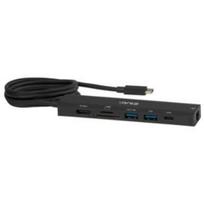 Club3D I/O HUB 7IN1 USB-C HDMI CSV-2555, 1xHDMI, 1xRJ45, 1xUSB-C, 2xUSB 3.2, 1xMicroSD, 140W, juodas