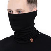 Kaklo mova iš 100 % merino vilnos, juoda
