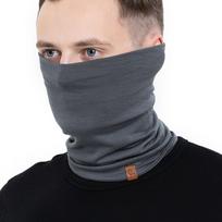 Kaklo mova iš 100 % merino vilnos, pilka