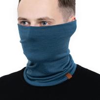 Kaklo mova iš 100 % merino vilnos, mėlyna