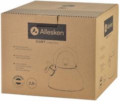 Arbatinukas su švilpuku Allesken Curt, 2 l, sidabro sp.