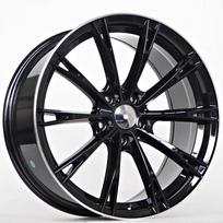 R17x7.5J 5X112 ET35 CB-66.6 Black/Lip Machined