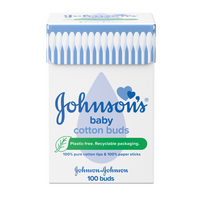 JOHNSONS BABY, medvilniniai ausų krapštukai, 100 vnt.