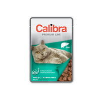 CALIBRA Cat pouch Premium Sterilised Liver konservai sterilizuotoms katėms su kepenėlėmis, 100g