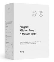 Gluten-Free 1 Minute Oats – natūralūs greito paruošimo avižiniai dribsniai be glitimo | Vilgain (500 g)