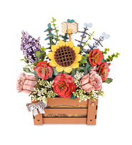 Medinis konstruktorius ROBOTIME „Wooden Bloom Box 3D“, 658 dalys
