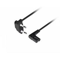 Lanberg Power cord EURO (radio) CEE 7/16- IEC 320 C7 3m angled VDE black CA-C7CA-12CC-0030-BK