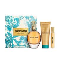 Kvepalų dovanų rinkinys Roberto Cavalli Signature, 3 dalių rinkinys, gėlių rytietiškas EDP moterims