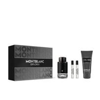Kvapų dovanų rinkinys Montblanc Explorer, 4 vnt, medienos aromatas EDP 100 ml