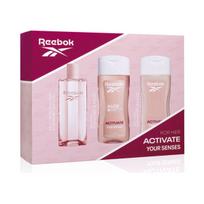 Kvepalų dovanų rinkinys Reebok Activate Your Senses Floral-Fruity EDT, 3 dalių