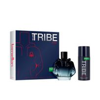 Kvepalų rinkinys Benetton We Are Tribe Intense vyrams dėžutė 2 vnt EDP 90 ml dezodoranto purškalas