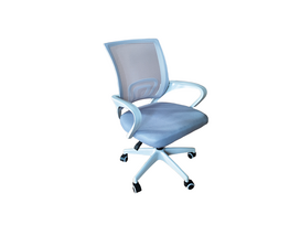 Extralink HOME SWIVEL CHAIR OFFICE ARMCHAIR LIGHT GREY