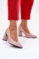 Aukštakulniai bateliai rožiniai elegantiški Vinceza