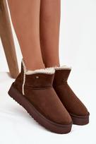 Žieminiai moteriški aulinukai platformoje rudi Wrangler