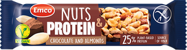 EMCO Chocolate And Almonds Nuts & Protein batonėlis, 40 g