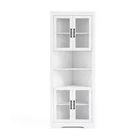 Bufetas 66x35x171cm., baltos spalvos