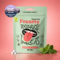 Fresmy pipirmėčių dantų pastos tabletės (be fluoro), 124 vnt.