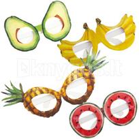 Popieriniai akiniai „Fruit Party“, 4 vnt., įvairių dizainų