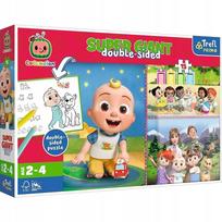Dėlionė Trefl Cocomelon Happy Friends Day, 26.5 cm x 39.5 cm, 15 vnt., įvairių spalvų
