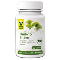 Maisto papildas Ginkgo-Brahmi - Chlorella, Raab Vitalfood, 60 kapsulių