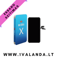 Ekranas incell Apple iPhone X telefonui