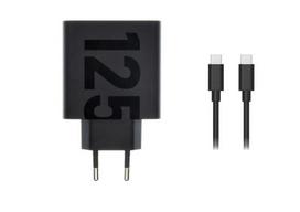 „Motorola MC-1252 Motorola TurboPower USB-C 125W“ kelioninis įkroviklis + USB-C / USB-C duomenų kabelis, juodas, juodas