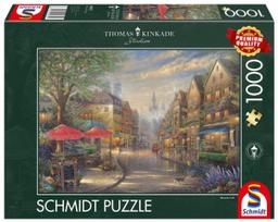 Dėlionė Schmidt Thomas Kinkade Cafe in Munich 109416, 49.3 cm x 69.3 cm, 1000 vnt., įvairių spalvų