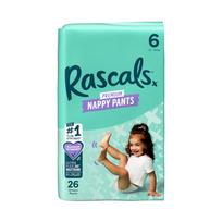Sauskelnės-kelnaitės Rascal And Friends Premium, 6 dydis, 15 - 20 kg, 26 vnt.