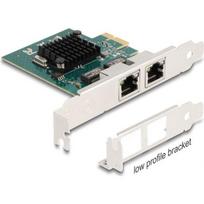 Nevaldomas centrinis mazgas Delock PCI Express x1 Gigabit LAN tinklo plokštė 2 x RJ45 BCM | 88206 | 4043619882069