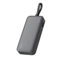 Cuktech LPB200N 40W 20000mAh Powerbank su Integruotu Kabeliu - Pilkas