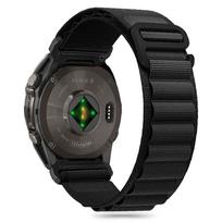 Tech-Protect Nylon Pro dirželis Garmin Fenix 5 / 6 / 6 Pro / 7 / 8 (47MM) - Juodas
